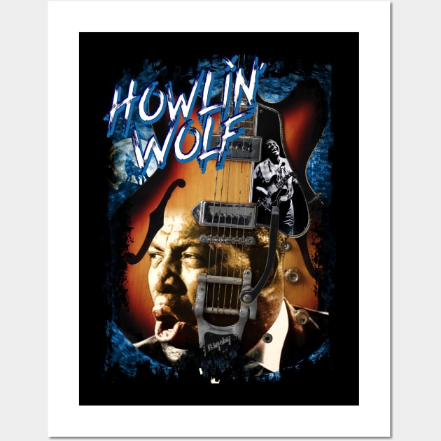 Howlin' Wolf Design Wall Art by HellwoodOutfitters